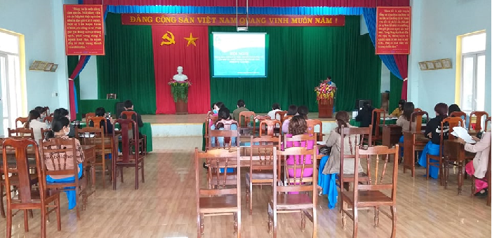 Hội Liên hiệp phụ nữ xã Ea Hiao tổ chức hội nghị tổng kết công tác hội năm 2021